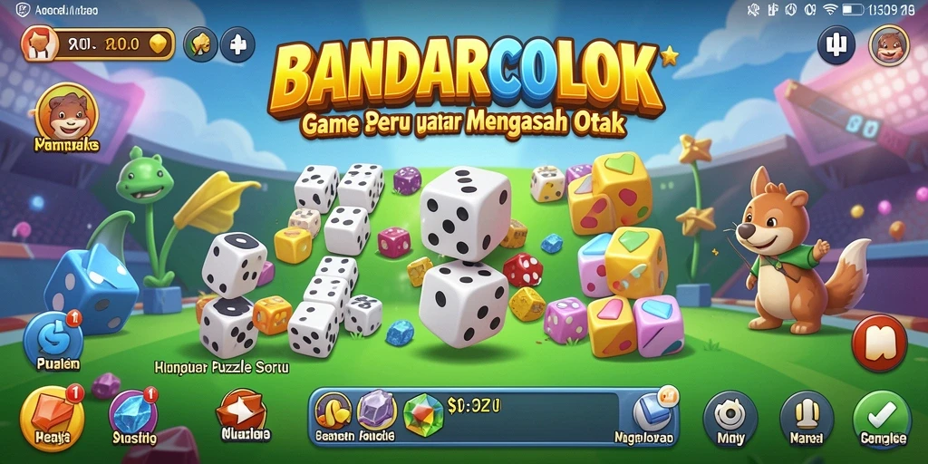 Screenshot gameplay BANDARCOLOK yang menampilkan tantangan Puzzle yang seru.