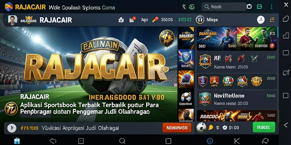Tampilan gameplay RAJACAIR yang menarik dengan fitur taruhan olahraga.