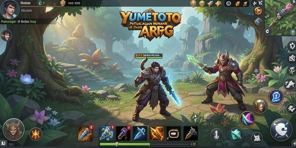 Gameplay seru YUMETOTO dengan pertarungan epik.